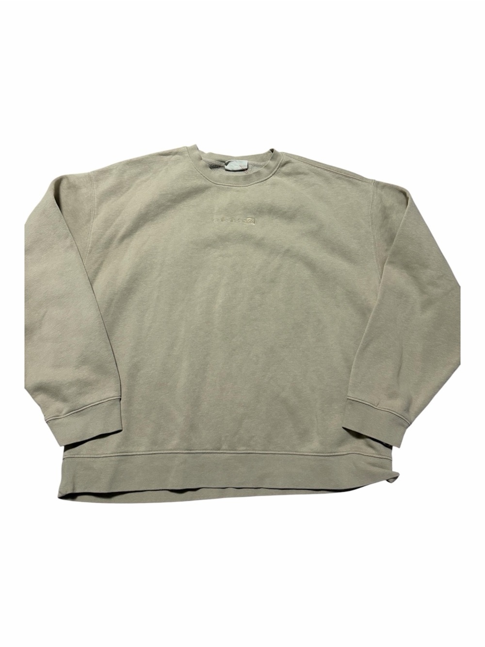 Quicksilver Embroidered Classic Crewneck Sweatshirt Light Sage/Tag Size XL Surf